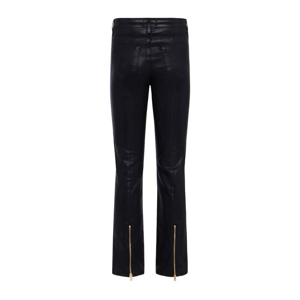 New with Tags. L'AGENCE Midnight Black Straight Leg Coated Jeans
